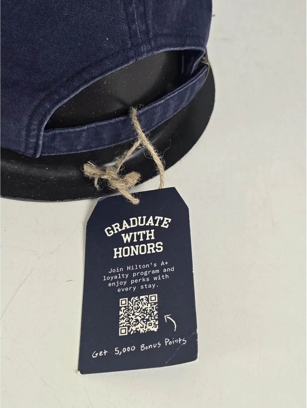 Graduate by Hilton Baseball Cap Men OS Navy Blue Embroidered Dad Hat NWT